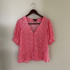 Banana Republic floral blouse